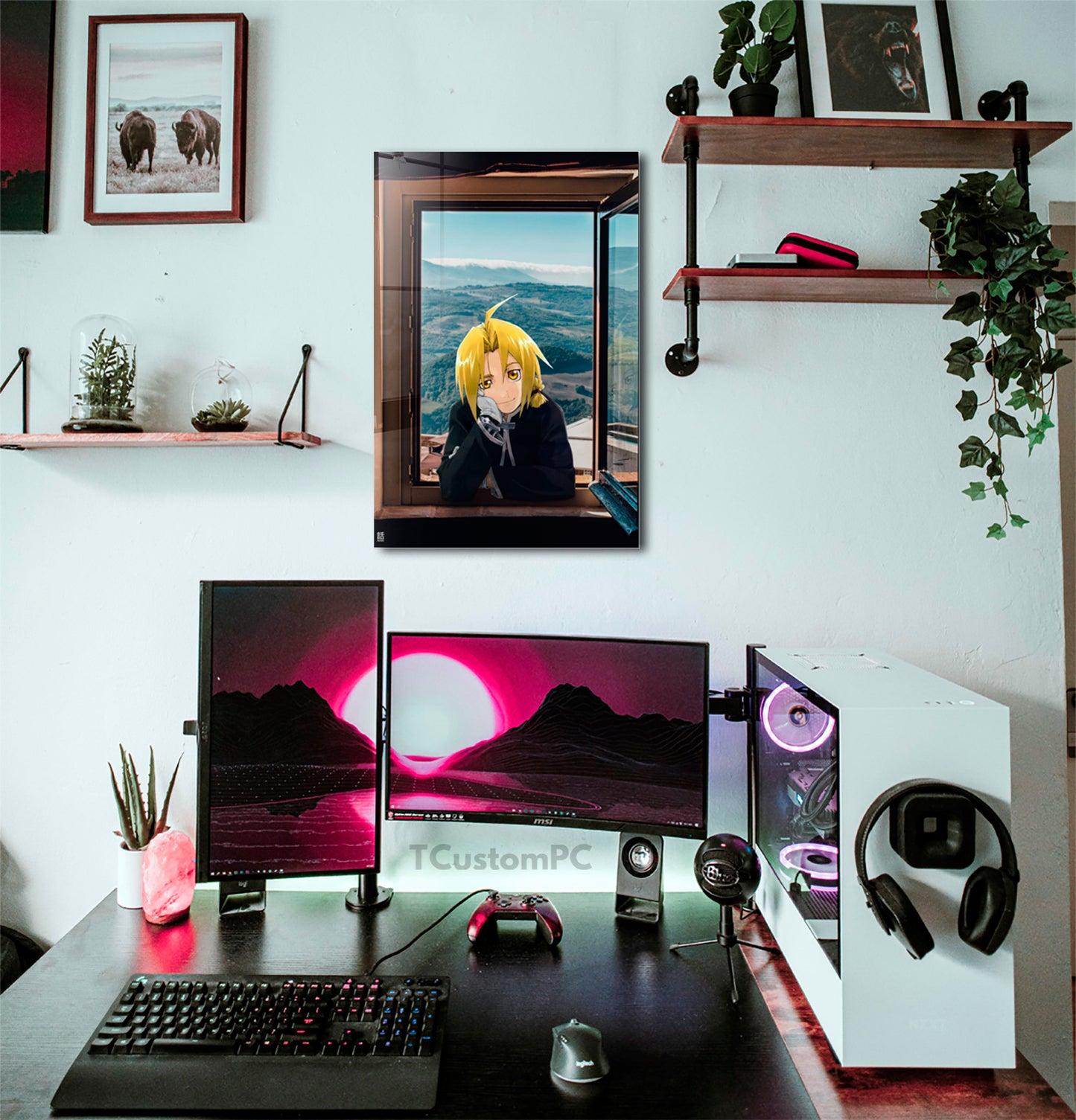 Edward Elric Window view painting