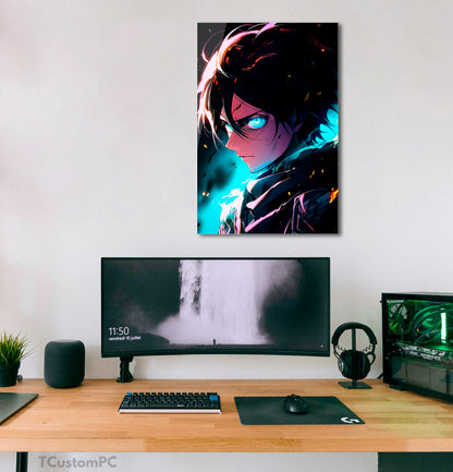 Pintura de Ataque de Eren ao Titã