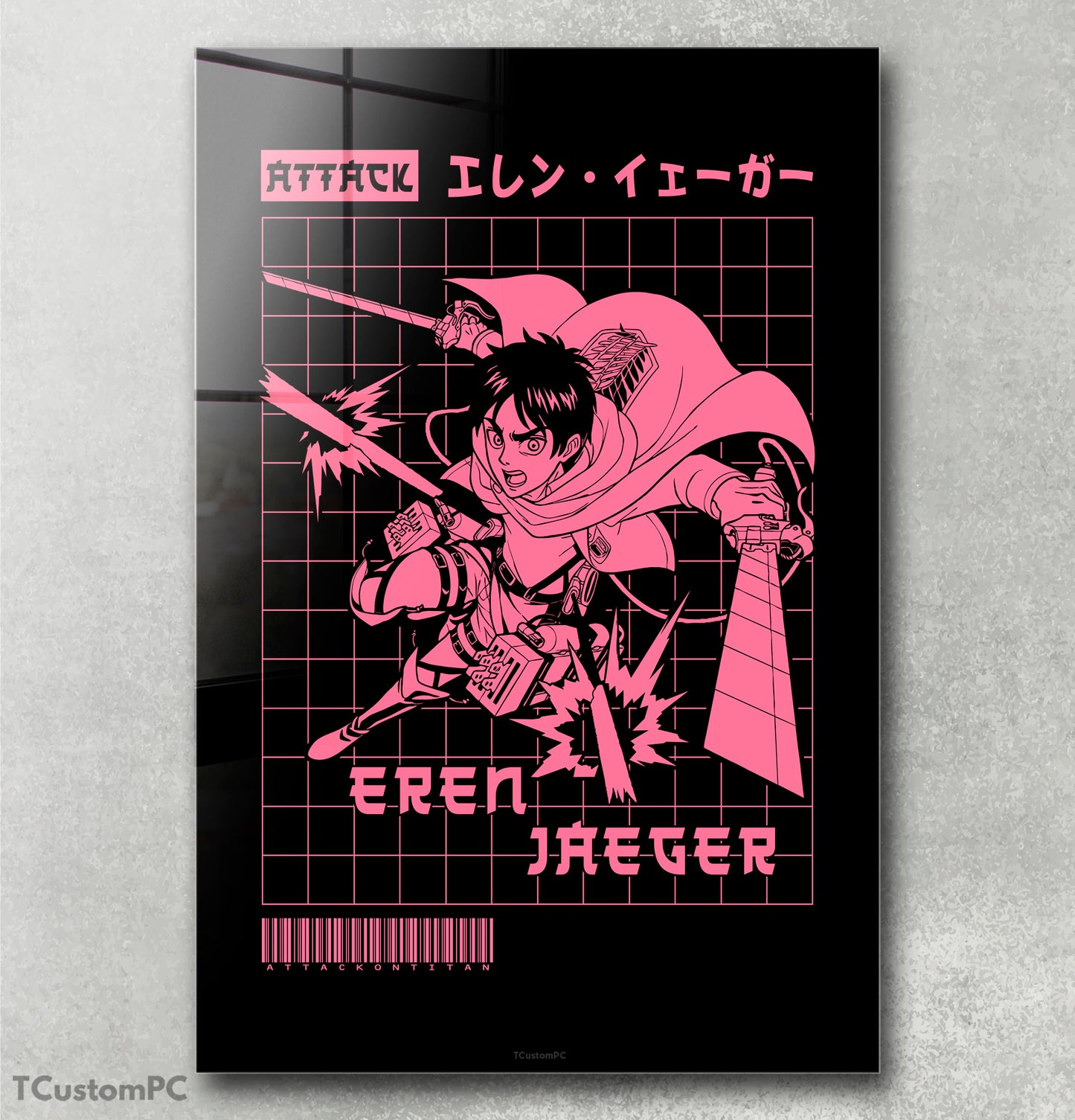 Eren Jaeger pintura, Estilo de rua