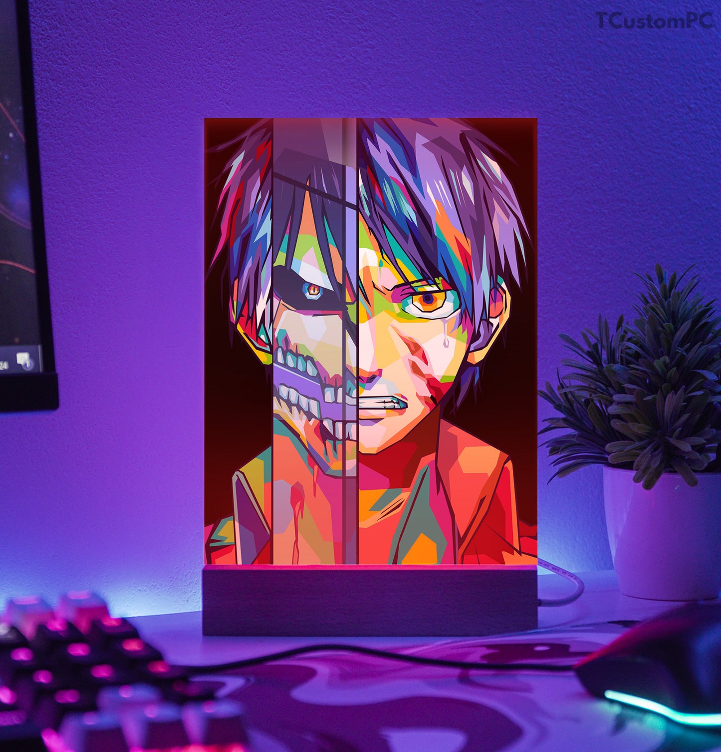 TC-Lamp Eren Yeager Ataque em Titan Colorfull