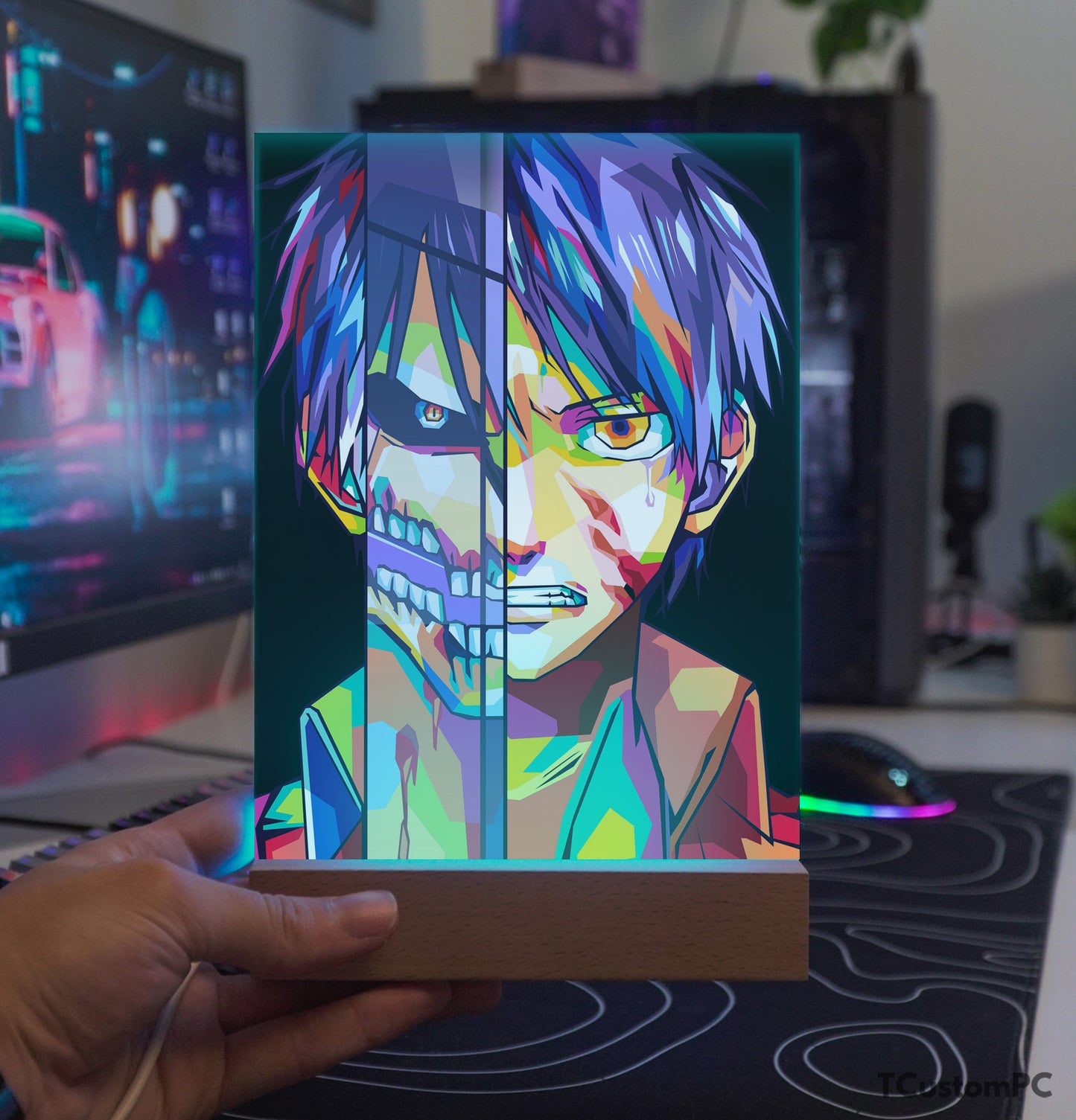 TC-Lamp Eren Yeager Attack on Titan Colorfull