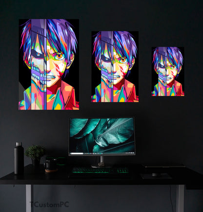 Eren Yeager Attack on Titan Colorfull painting