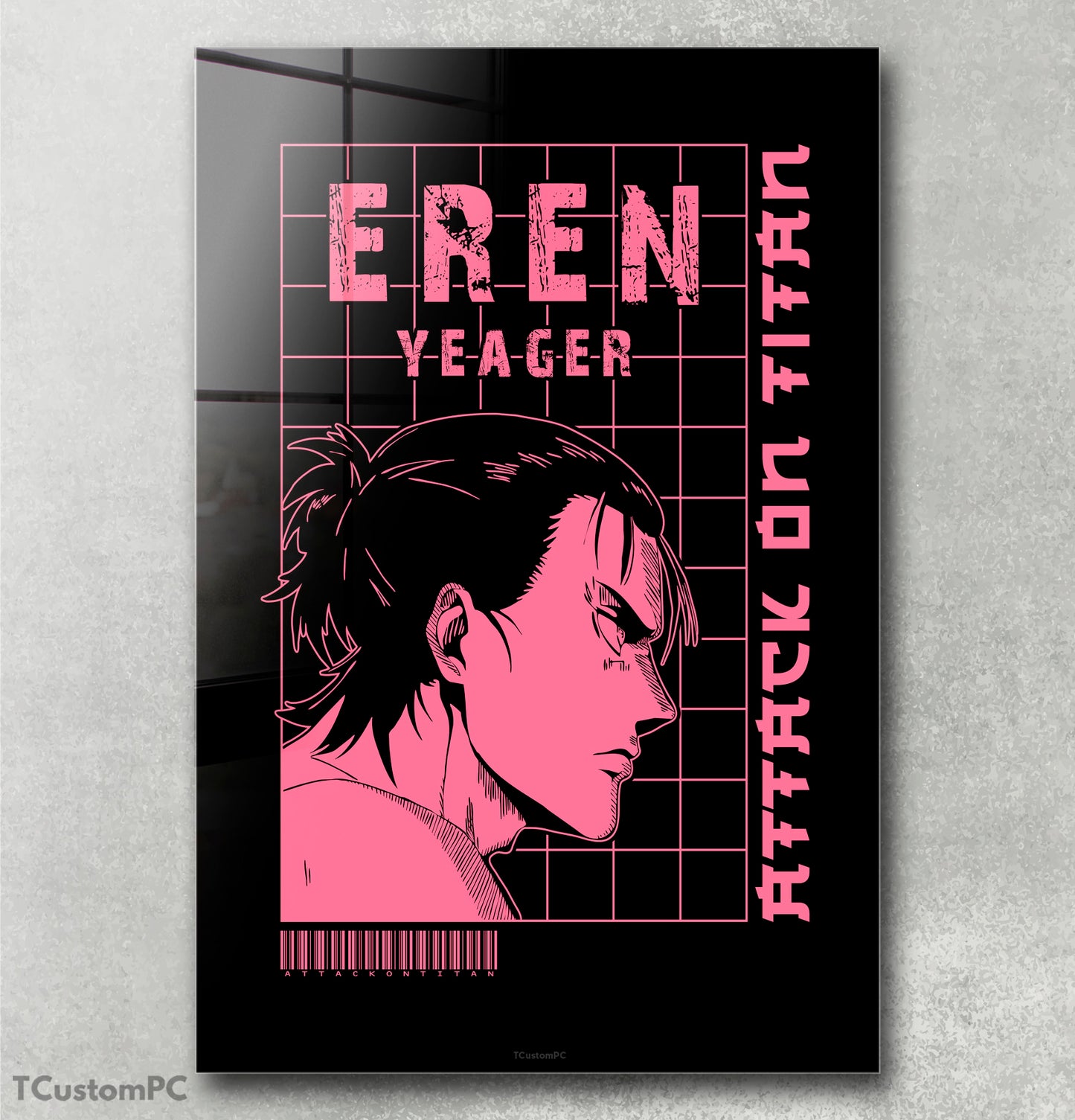 Pintura de Eren Yeager, estilo de rua