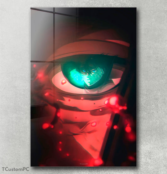 Eren's eyes see Mikasa painting