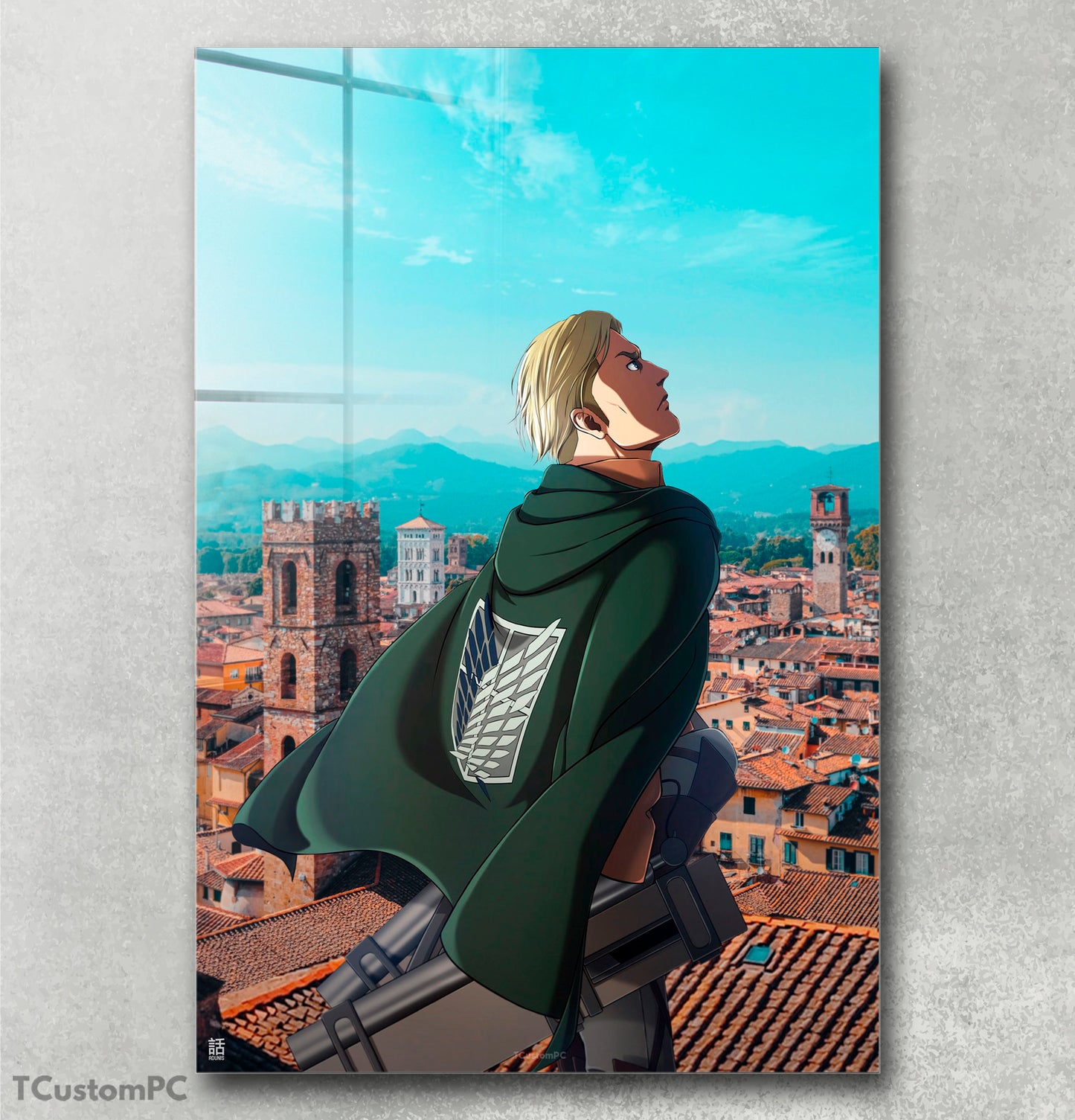 Erwin Smith ad painting