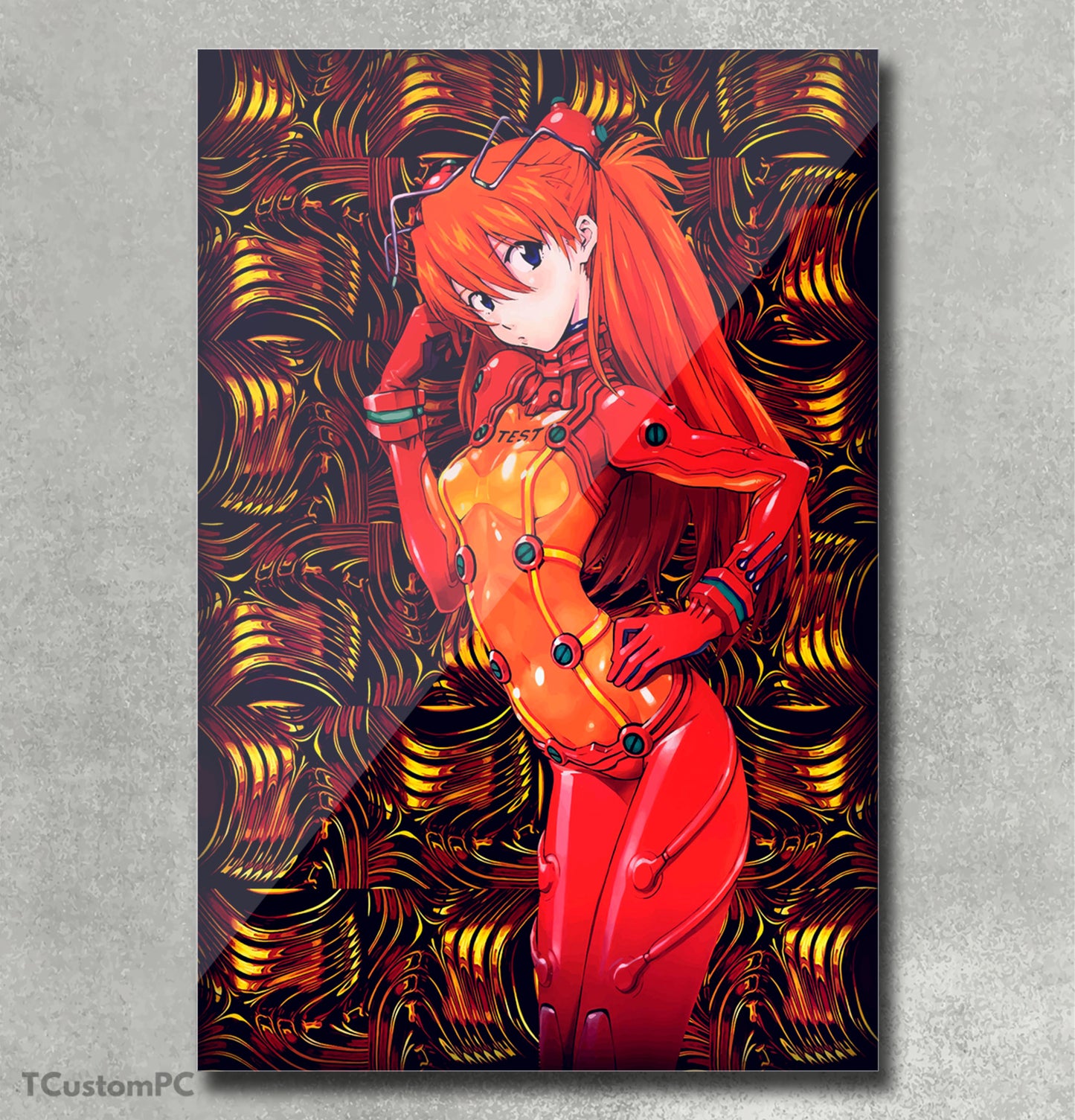 Evangelion asuka vector painting