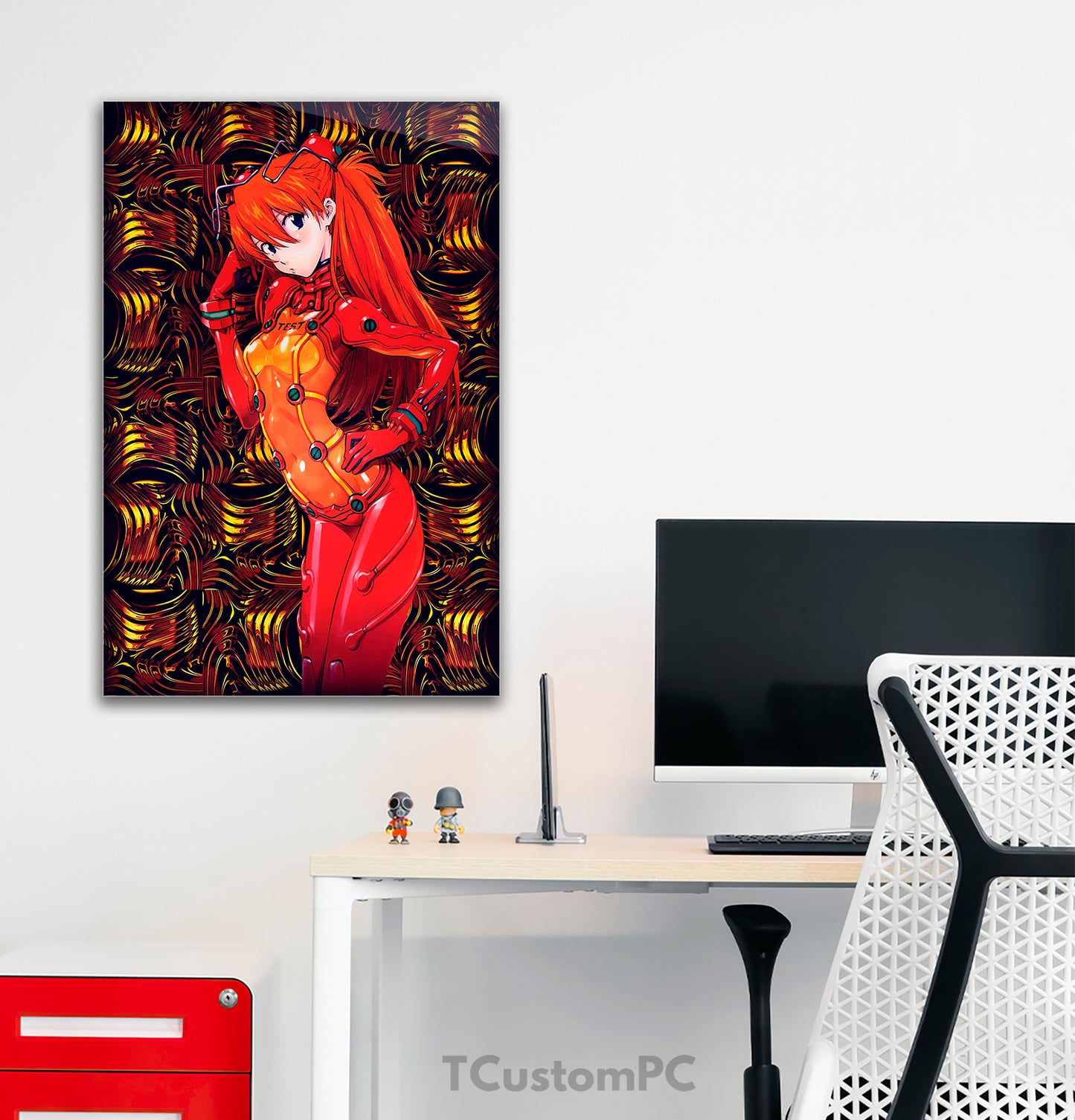 Evangelion asuka vector painting