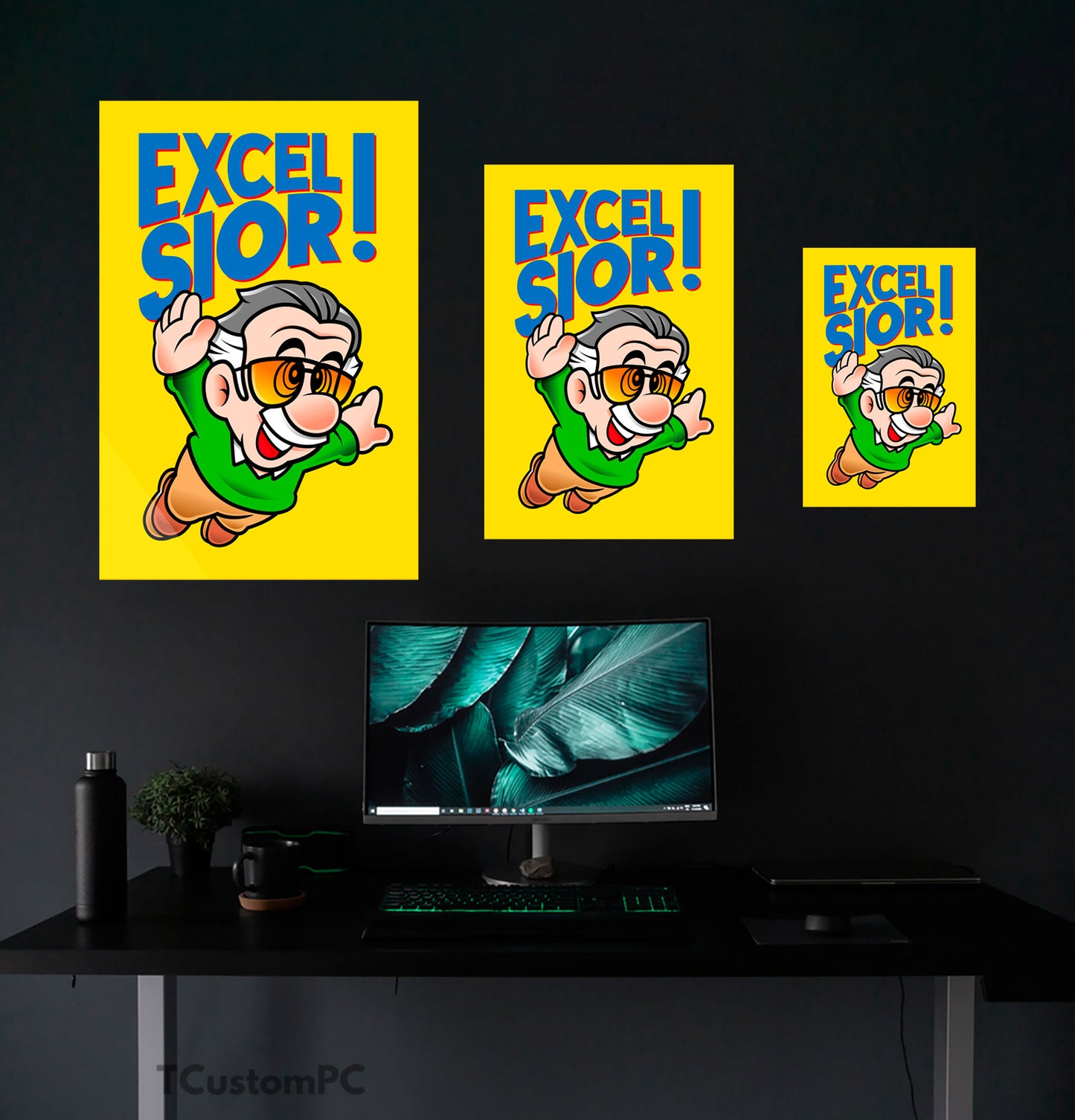 Quadro "Excelsior" Mario x Stan lee