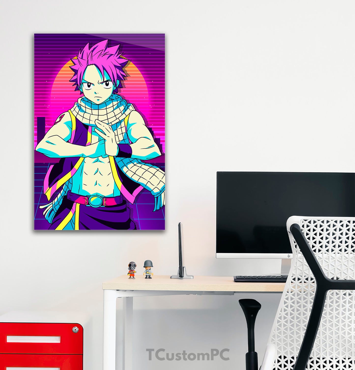 Pintura de Natsu de Fairy Tail