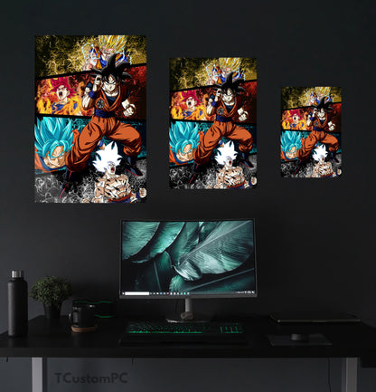 Phase of warriors Dragon Ball painting