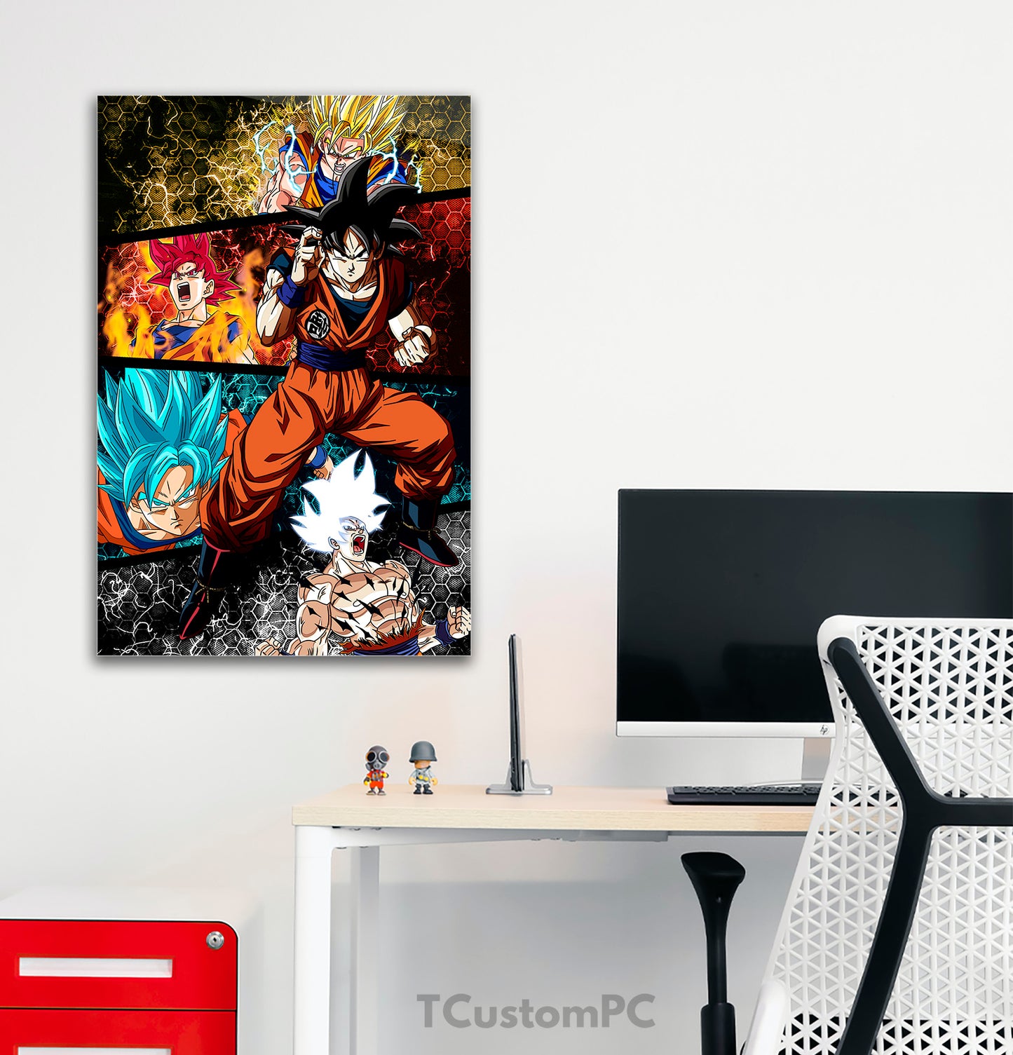 Phase of warriors Dragon Ball painting