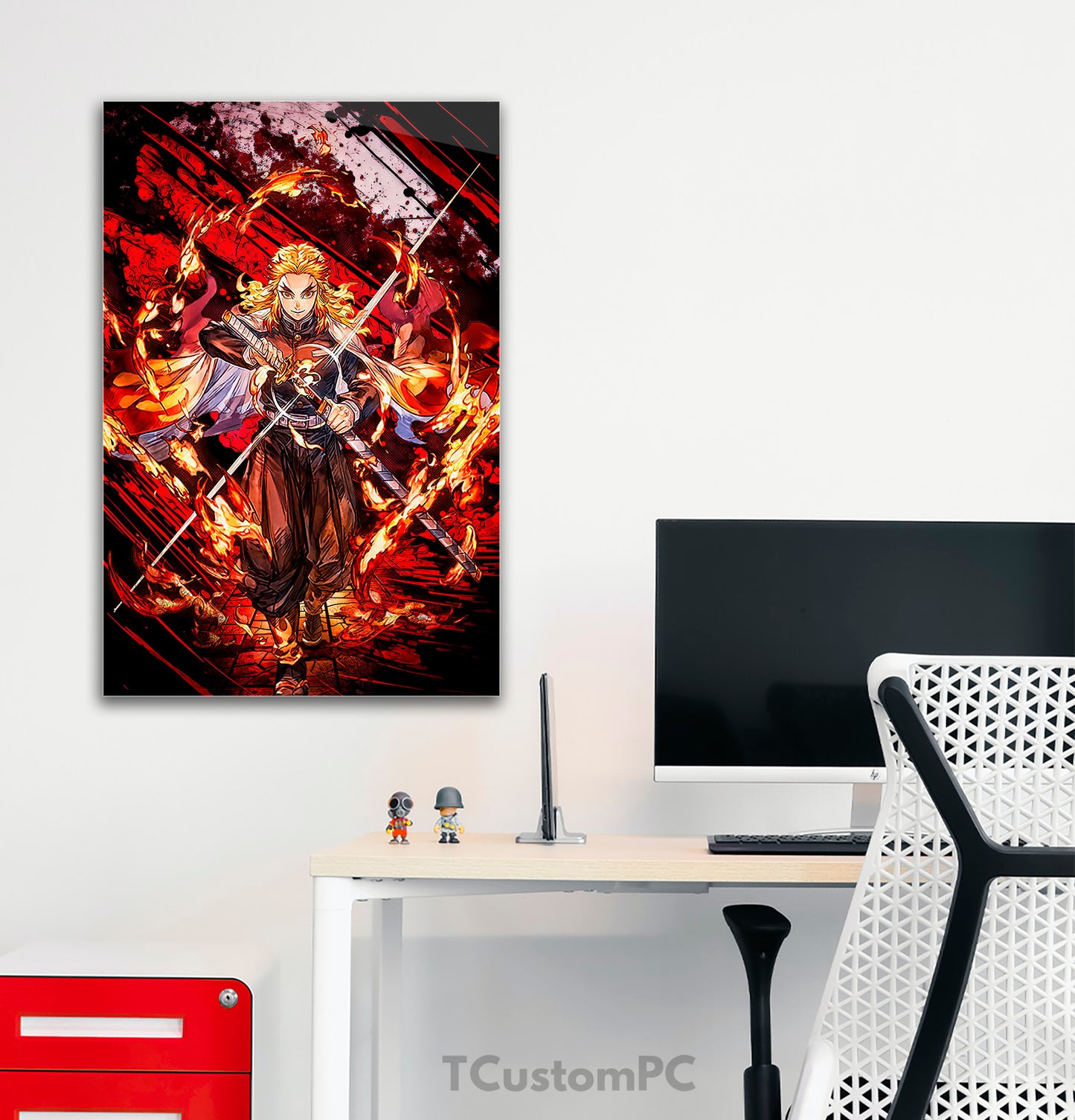 Wall Art Fire slayer Rengoku Kyojuro