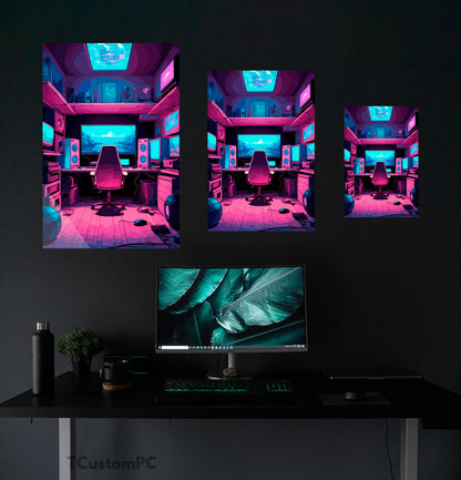 Quadro Gaming Zone Vaporwave