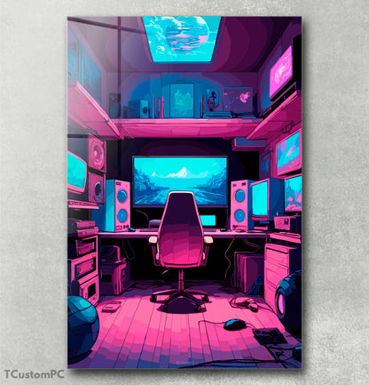 Moldura Vaporwave Gaming Zone