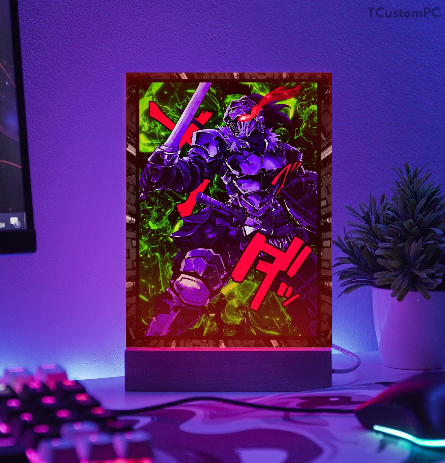 TC-Lamp Goblin slayer neon vector