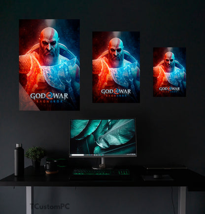 God Of War Ragnarok - pintura de Kratos Dual Power 1