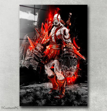 Pintura de Kratos do Deus da Guerra