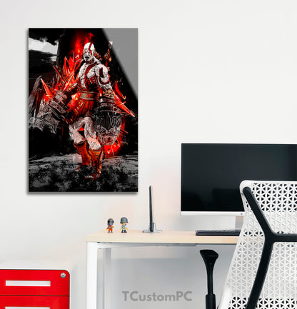 God of War Kratos pintura