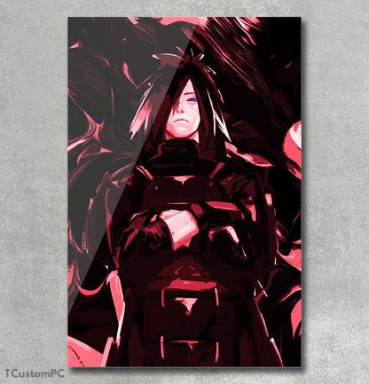 Pintura do Deus Shinobi Uchiha Madara