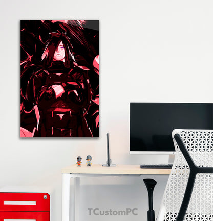 Pintura do Deus Shinobi Uchiha Madara