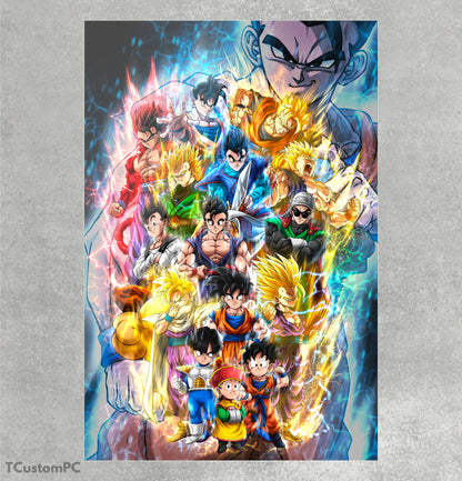 Gohan All Forms painting