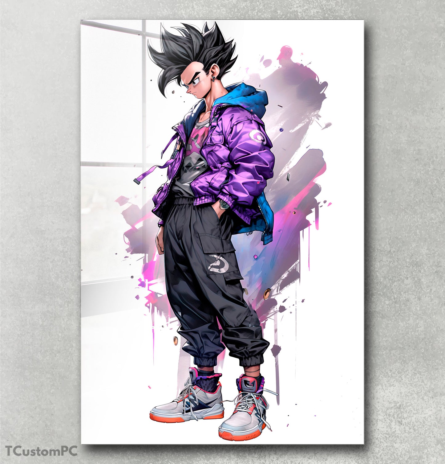 Pintura de roupas esportivas de Gohan