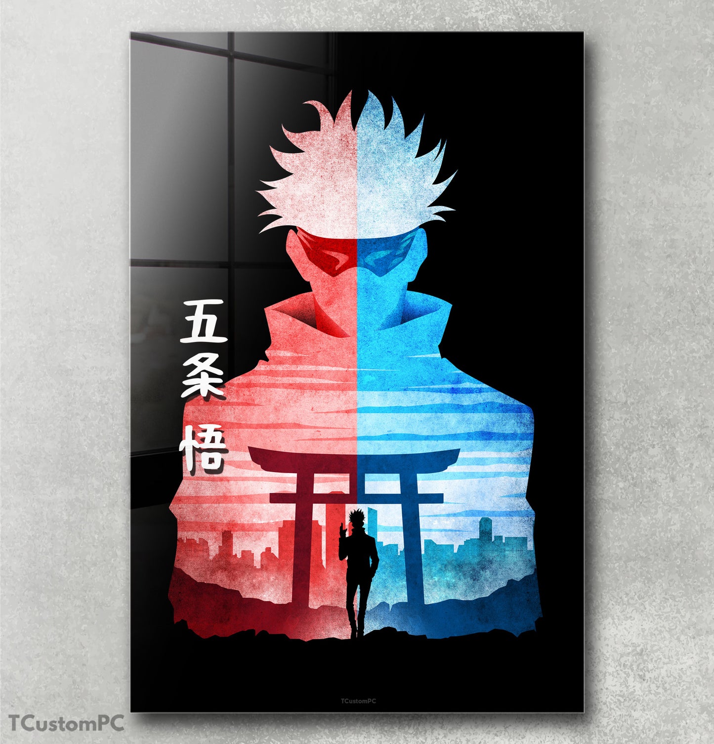 Gojo 2 Minimalist Silhouette painting