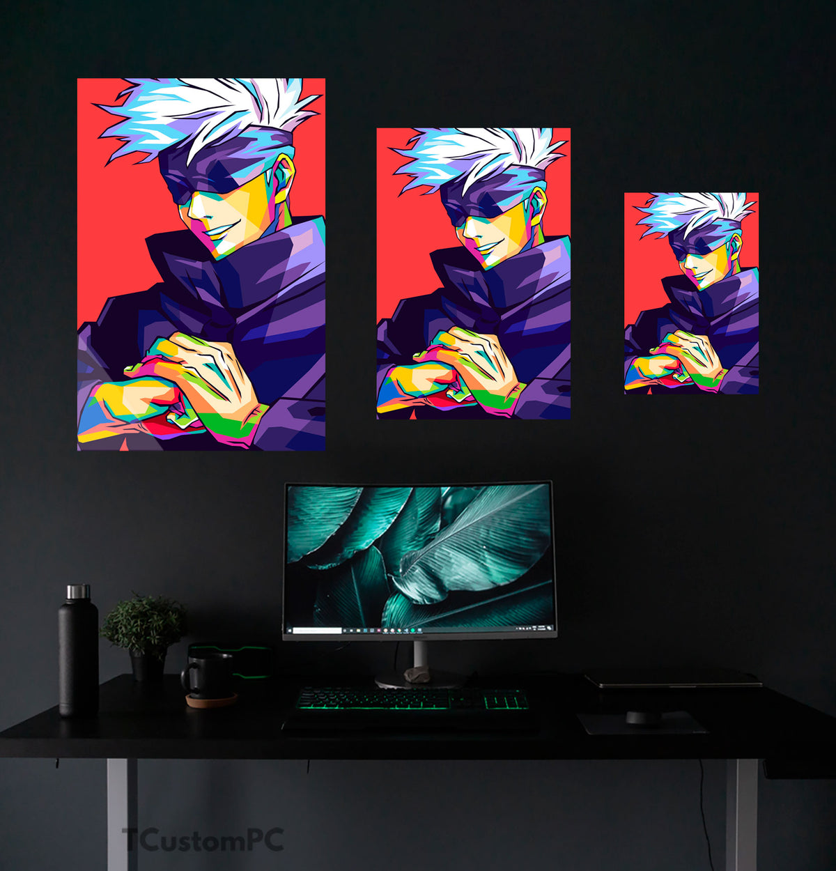 Gojo Jk Computer Cuadro-Gojo-JK-Colorfull, Nuevo Diseño - Displate cuadro de metacrilato ...