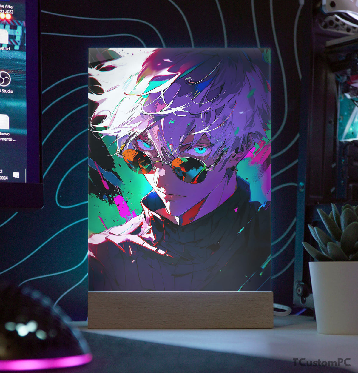 TC Lamp Gojo Satoru 3kaw, Nuevo Diseño - Lámpara led rgb de metacrilato ...