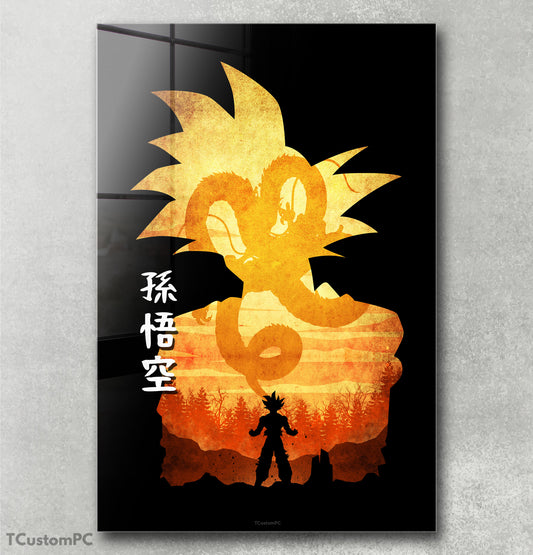 Cuadro Goku 2 Minimalist Silhouette