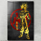 Goku 3 Red Golden painting