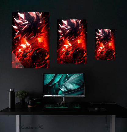 Pintura de Goku Dragon Ball Deus