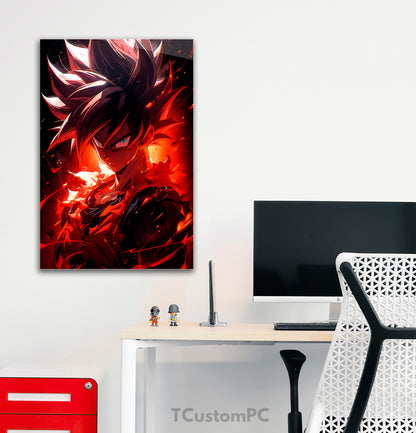 Pintura de Goku Dragon Ball Deus