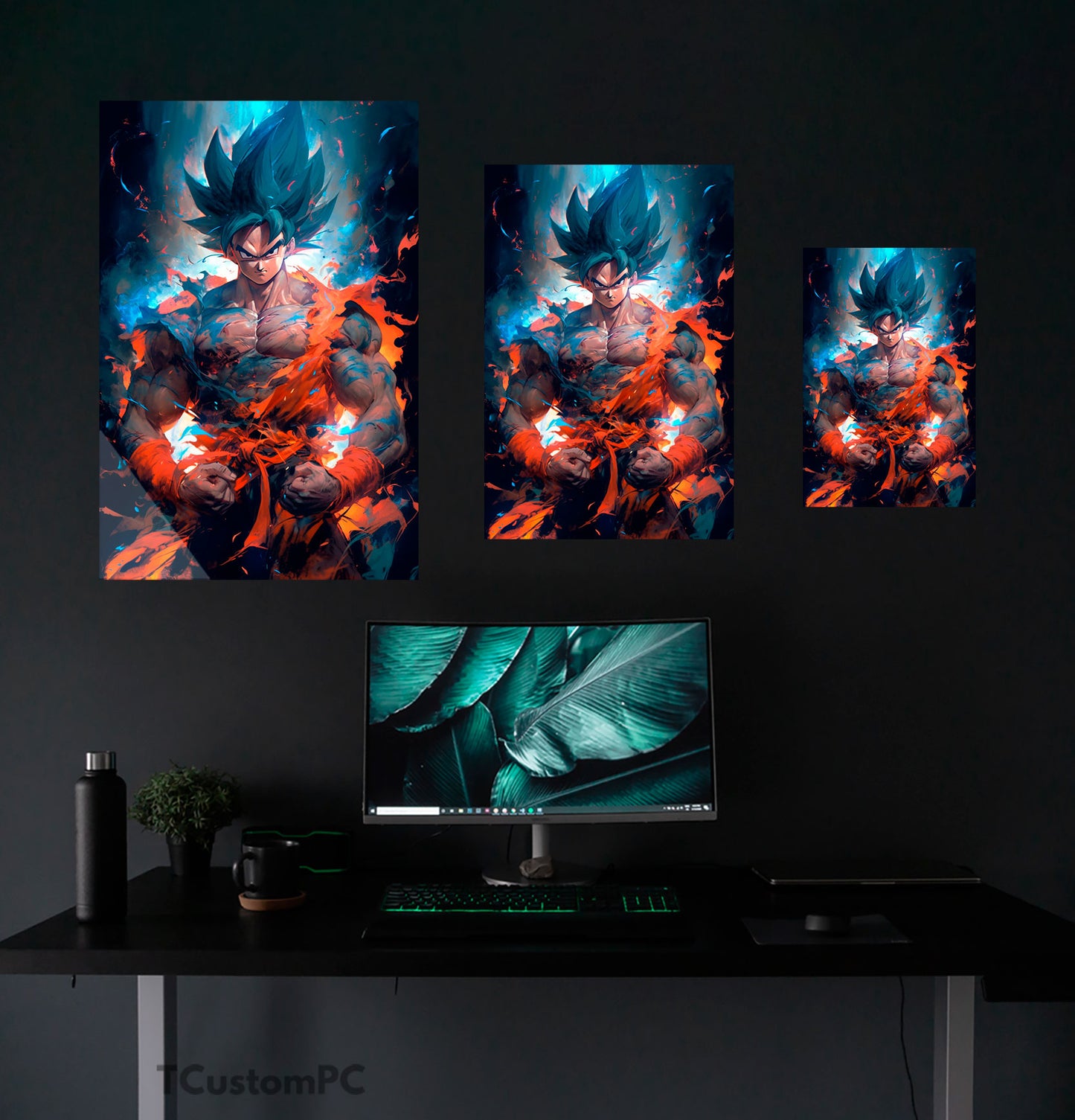 Pintura do lutador Goku