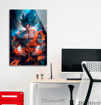 Pintura do lutador Goku