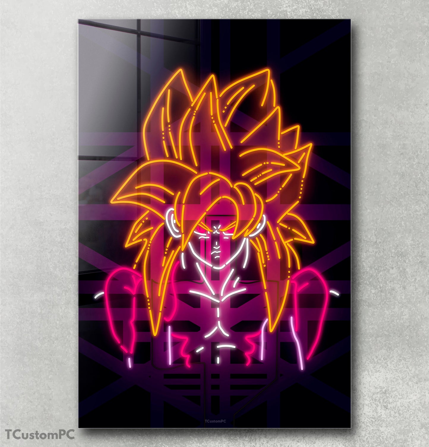 Cuadro Goku Neon