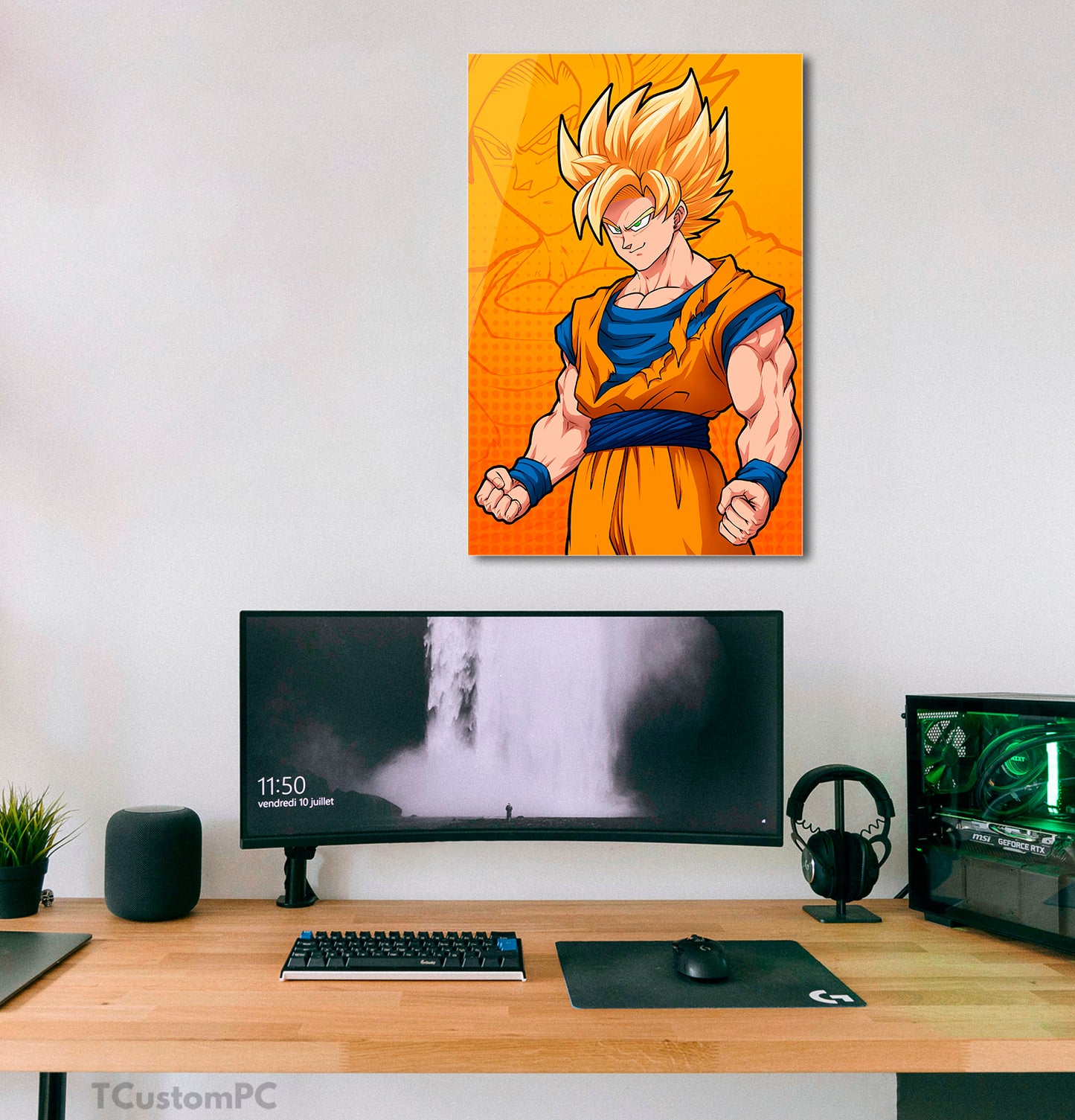 Wall Art Goku SSJ 1 DB