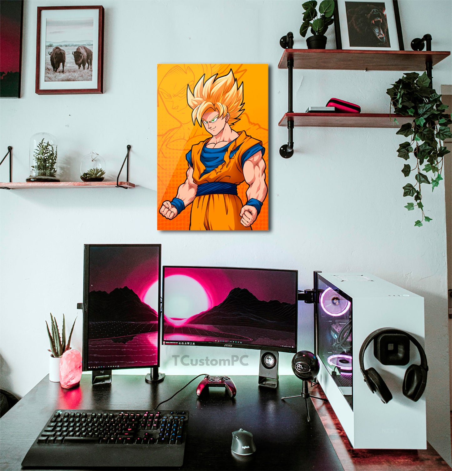 Wall Art Goku SSJ 1 DB