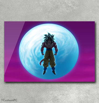 Pintura de Goku SSJ 4 Lua