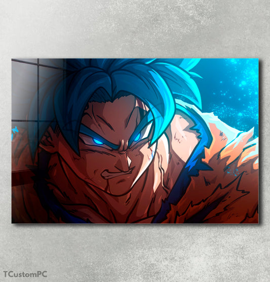 Wall Art Goku Super Saiyan Blue DB REDRAW