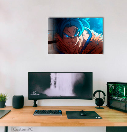 Wall Art Goku Super Saiyan Blue DB REDRAW