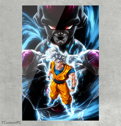 Pintura de Goku e Freeza