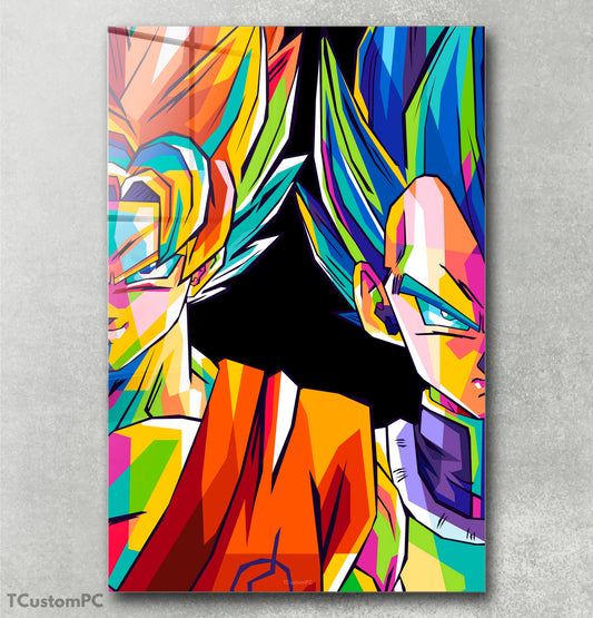 Goku & Vegeta Dragonball Colorfull painting