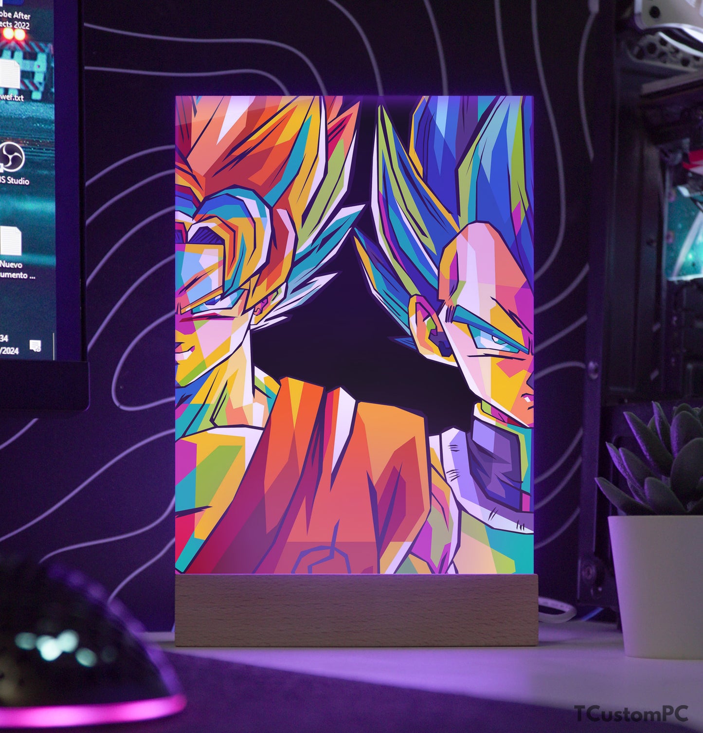 TC-Lamp Goku & Vegeta Dragonball Colorfull