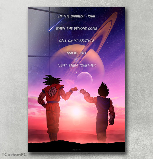 Goku &amp; Vegeta Anime Manipulation painting