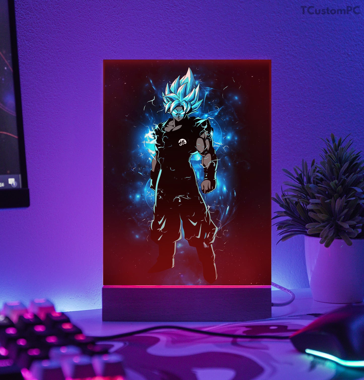 TC-Lamp Goku blue Dispalte