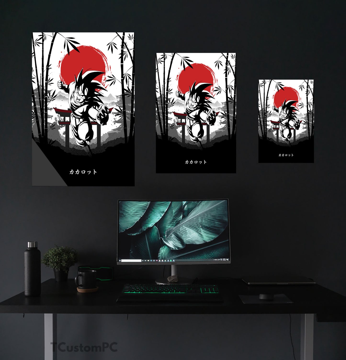 Pintura estilo Goku Japanase