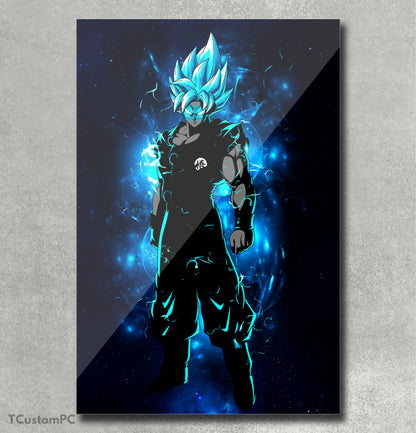 Goku blue painting Dispalte