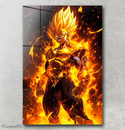 Pintura Vegeta Dourada