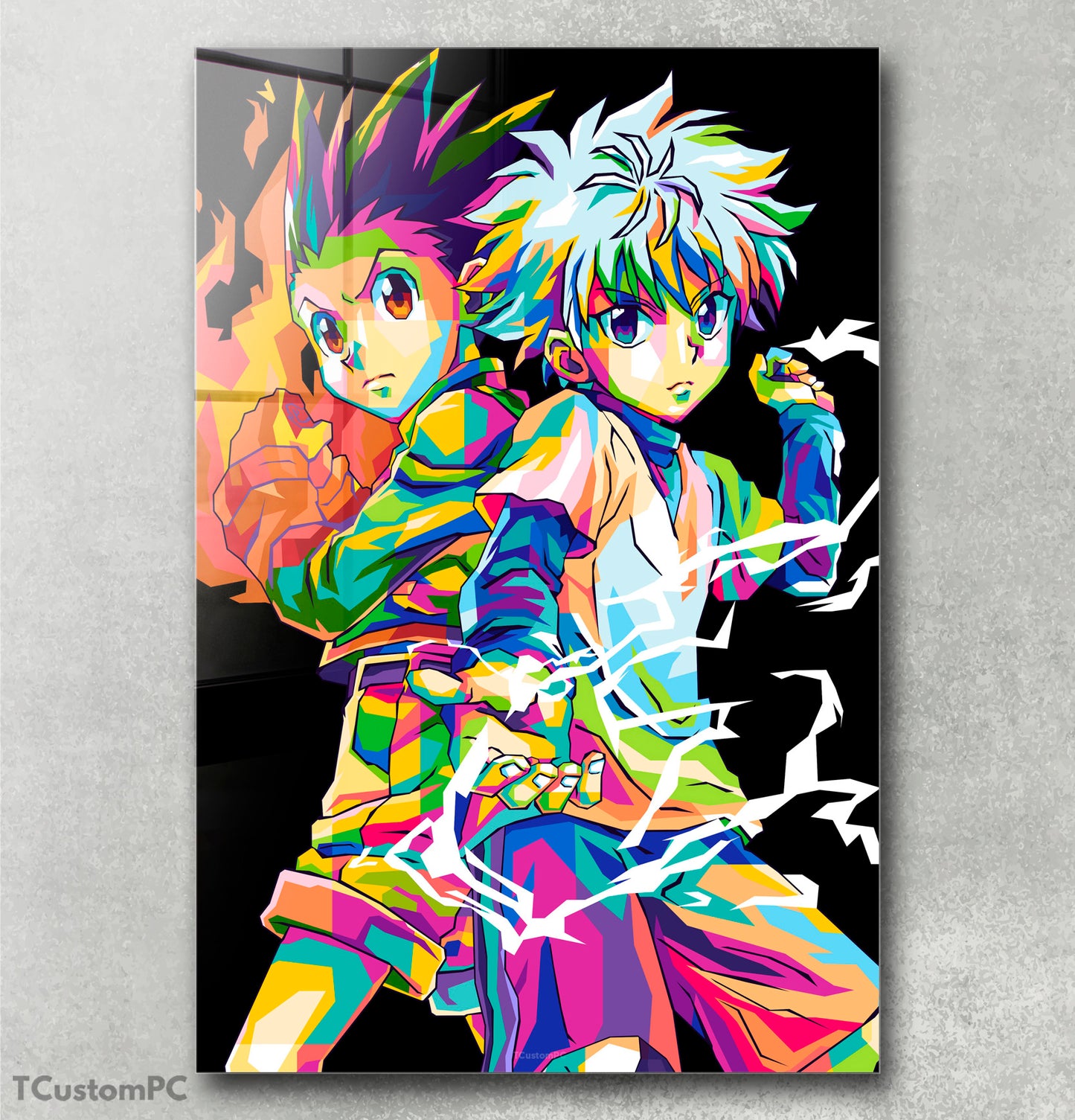 Pintura colorida de Gon Killua HxH